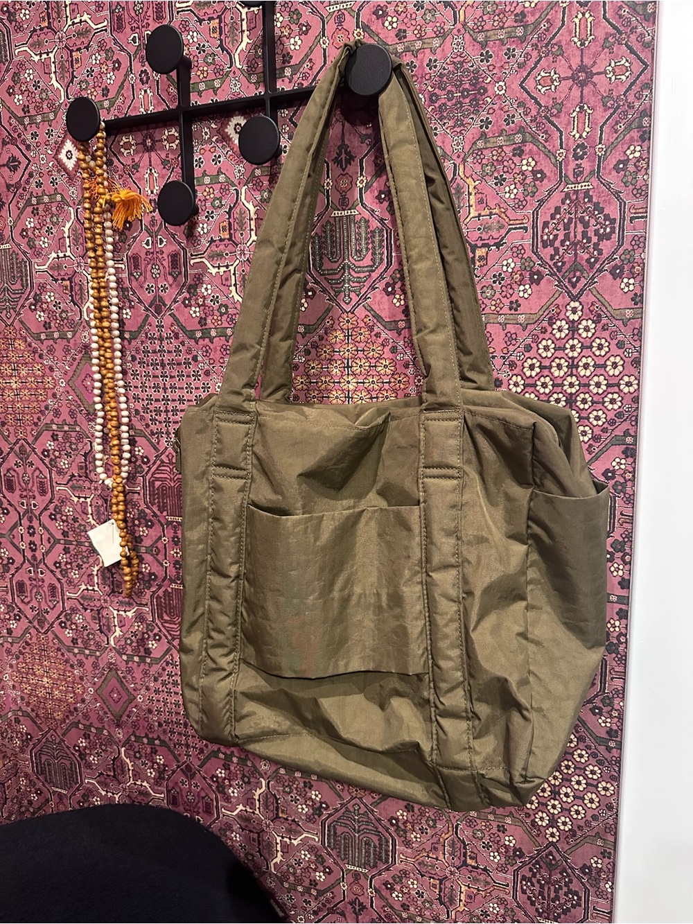 BAGGU Small Cloud Carry-On Bag in SEAWEED - Good Used Condition